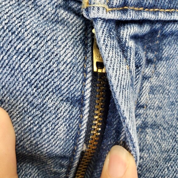 Old Navy Jeans Womens 18 Blue Sky-High Wide Leg Distressed Cotton Denim - Picture 10 of 12